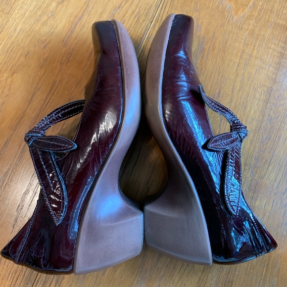 NAOT Pleasure Mary Jane Leather Heels Bow Strap Size 8 - Picture 6 of 9